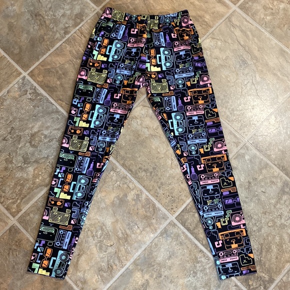 Sweetleg leggings-Cassette tape print - Picture 1 of 5